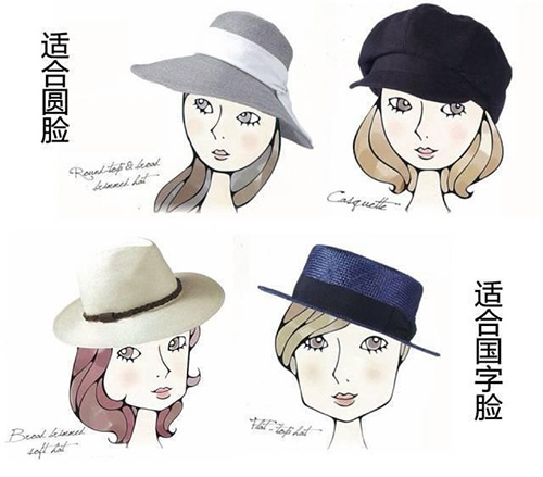 教你根據(jù)帽子與臉型的搭配方法 教你根據(jù)帽子與臉型的搭配方法