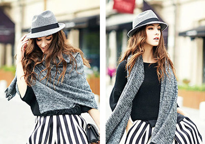 帽子是顯臉小的利器，秋冬就是要以帽取人