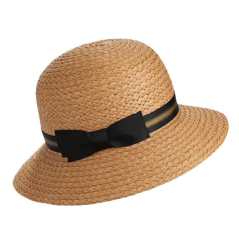 靈瓏帽子工廠(chǎng)夏天帽子女戶(hù)外出游休閑時(shí)尚小清新沙灘帽現(xiàn)貨清倉(cāng)